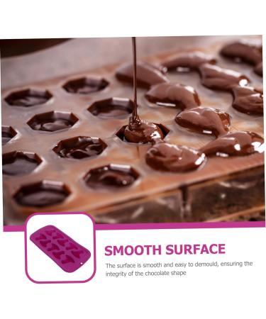 HOMSFOU 6 Pcs Silicone Chocolate Mold Silicone Baking Halloween Fondant Halloween Chocolate Polymer Clay Molds Jelly Molds Desserts Molds Bath Purple Silica Gel Tool Multifunction 21X11X2CMx3pcs Purplex3pcs - Buy Online on GoSupps.com