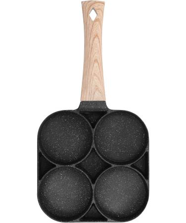 Frying Pan Kitchen Cookware Grill Pan 4-Hole Frying Pot Non-Stick Egg Pancake Cooking Pan Cookware Multi Egg Frying Pan 4 Hole Burger Eggs Pancake Pan Pot Non Stick Breakfast Omelette Mold Maker for