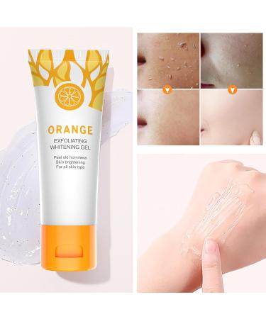 Orange Face Scrub Exfoliator Exfoliating Whitening Gel Orange Peeling Gel Exfoliating Gel Whitening Scrub Exfoliating Gel Soft Your Skin and Remove Dead Skin For Smooth & Radiant (50g) - Buy Online on GoSupps.com