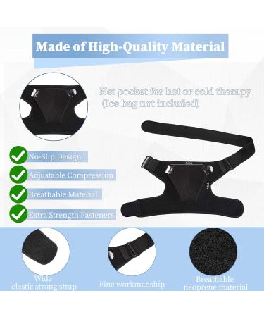 WiKSite Adjustable Shoulder Bandage | Pressure Cushion Arm Immobilizer for Stability & Relaxation | Shoulder Support for Men & Women - International Shipping Available - Buy Online on GoSupps.com