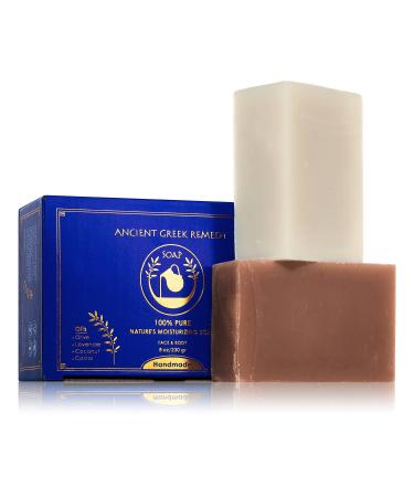 Organic Lavender Spa Gift Set for Women and Men - Ancient Greek Remedy Skin Care with Body Oil, Face Cream, Foot Lotion, and Soap Bars - Buy Online on GoSupps.com