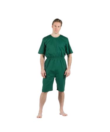 4Care tear-resistant care body for women and men short arm/short leg with safety zipper in the back XL fir