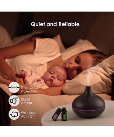 BoiClewny 500mL Essential Oil Diffuser with 6x10mL Oils Set, 14 Color Light, 23dB Quiet Aromatherapy - BPA-Free for Bedroom & Office - Buy Online on GoSupps.com