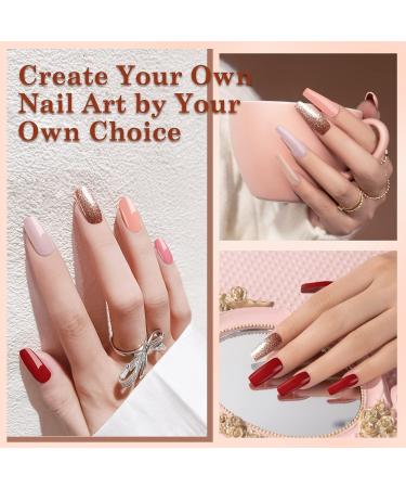 LKE Gel Nail Polish Kit with 72W UV Lamp | 6 Classic Red Colors | Glossy & Matte Top/Base Coat | Manicure DIY Set for Women - Buy Online on GoSupps.com