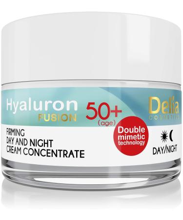 HYALURON FUSION by Delia | 50+ Anti-Wrinkle Firming Concentrate Day & Night Cream - 50ml | Best International Shipping - Buy Online on GoSupps.com