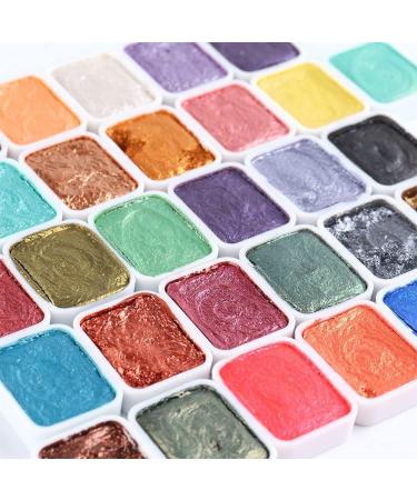 Decoration Paint DIY Manicure Blooming Shimmer Pearl Effect Nail Glitter Watercolor Solid Pigment Paints Set(12colors set) - Buy Online on GoSupps.com