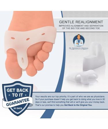 Dr. Frederick's Original Bunion Pad & Toe Spacer - 2-Piece Set for Pain Relief - Soft Gel Separators for Bunions & Tailor's Bunions - Heavy Duty - One Size Fits All - Buy Online on GoSupps.com