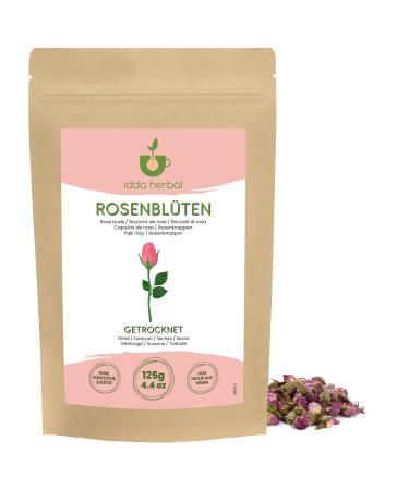 IDDA Herbal IDDA Herbal Dried Rose Buds 125g Whole Rose Buds to Infuse Rose Herbal Tea