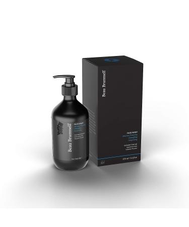 Beau Brummell Men's Foaming Face Wash with Activated Charcoal and Hyaluronic Acid - 8 oz | Prevent Acne and Control Oils | Made in USA - Buy Online on GoSupps.com