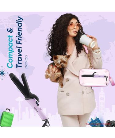 VEG A Mini Hair Curler for Women - 25mm Barrel Ceramic Coated Auto Cut-Out | Travel-Friendly Go Mini Series Vhch-08 - Buy Online on GoSupps.com