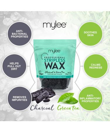 Mylee Professional Hard Wax Beads 500g - Stripless Depilatory Waxing Pellets for Painless Hair Removal - Full Body, Face, Bikini Line - 2 Wax Pouches - Buy Online on GoSupps.com
