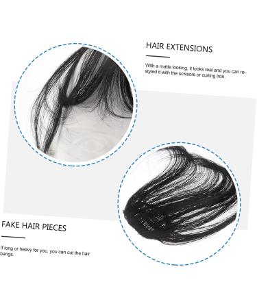 minkissy Piece Black Bangs Clip in Human Hair Clip in Extensions Wispy Bangs Wig Hair Toppers for Women Real Human Hair Front Hair Bangs Hair Extensions Black Wig Curtain Real Person Miss medium Black - Buy Online on GoSupps.com