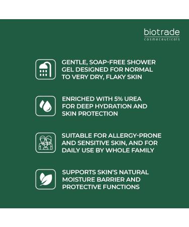  BIOTRADE Biotrade Keratolin Shower Gel for normal dry very dry and flaky body 400 ml - Buy Online on GoSupps.com