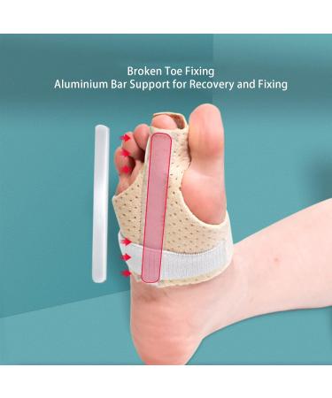 Adjustable Hammer Toe Cushion & Straightener with Aluminum Bar - Toe Corrector for Recovery & Alignment - Buy Online on GoSupps.com