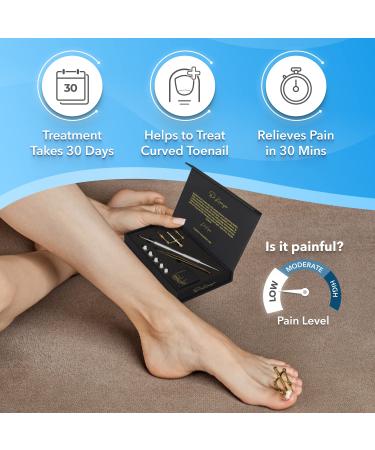 Dr. Krause 26 Pcs Ingrown Toenail Treatment Kit - Includes 16 Podiatry Toenail Braces - Complete Ingrown Toenail Corrector Set - Buy Online on GoSupps.com