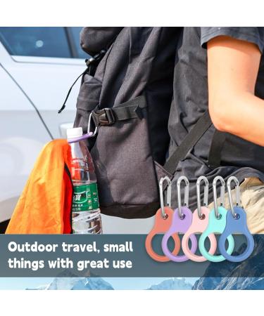 5PC Silicone Water Bottle Buckle with Karabiner Clip | Portable & Colorful Holders for Hiking Camping & Outdoor Activities - Buy Online on GoSupps.com