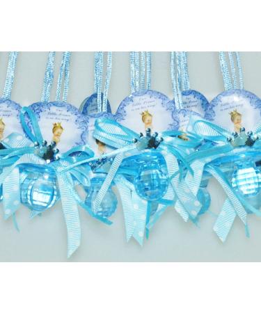 12 PCS Pacifier Crown Necklace Baby Shower Favor Prize Game Boy / Girl Decoration Recuerdos de Baby Shower (Blue)
