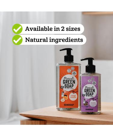 Marcel's Green Soap Hand Soap - Orange & Jasmine | Eco-Friendly Vegan 97% Biodegradable - 250ml (6-Pack) - Buy Online on GoSupps.com