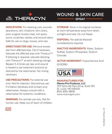 Theracyn Wound & Skin Care | 16 oz Cleanser & Dressing | Fast Healing Formula - Buy Online on GoSupps.com