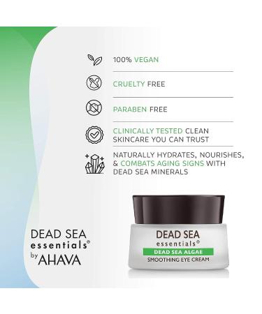 Dead Sea Essentials Smoothing Eye Cream for Dark Circles and Puffiness | Anti-Aging Serum with Minerals & Algae - Buy Online on GoSupps.com