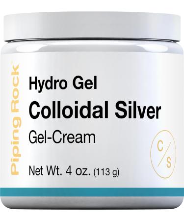 Piping Rock Colloidal Silver Cream | 4 oz | for Skin | Hydro Gel Cream | Non GMO Gluten Free