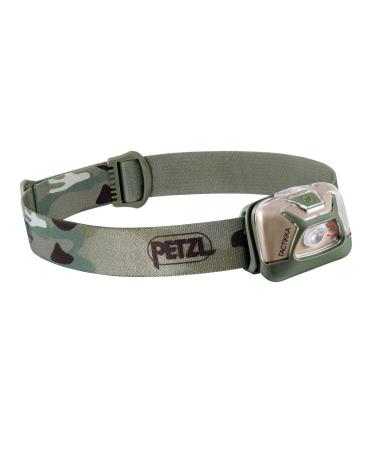 Petzl TACTIKKA Headlamp - Compact 300 Lumen Headlamp, Ideal for Hunting and Fishing with White or Red Lighting - Camo Green