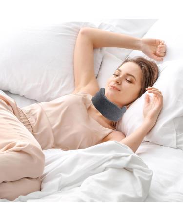Buy Anti Snore Bed & Cervical Neck Stretcher - Adjustable Neck Support Brace for Snoring | Soft Neck Collar for Cervical Spine - Dark Gray - Buy Online on GoSupps.com