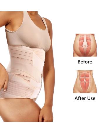 Gravitatez 3-in-1 Postpartum Belly Wrap XL - C-Section Recovery Belt for Post-Pregnancy Slimming and Waist Shaping - Buy Online on GoSupps.com
