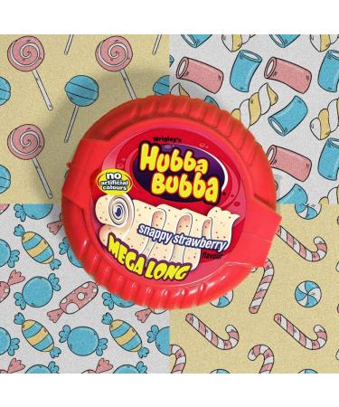 Hubba Bubba 2 x Snappy Strawberry & 2 x Fancy Fruits Mega Long Bubble Gum Tap Variety Pack 56g - Sold By VR Angel - Buy Online on GoSupps.com