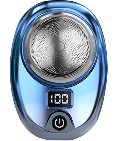 Portable Electric Shaver for Men - Mini USB-C Fast Charging Wet & Dry Razor Travel-Friendly Gradient Blue - Buy Online on GoSupps.com