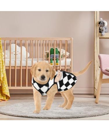 Small Dog Jumper Warm Fleece Dog Jumper for Small Dogs Winter Fleece Jumper Vest Sweaters for Pet Fall Winter Clothes for Chihuahua Welsh Corgi Yorkshire Terrier (L Black) L Black - Buy Online on GoSupps.com