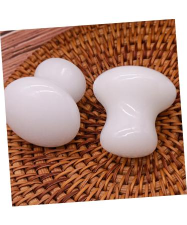FRCOLOR 2 Pcs Massage Stone Set - White Facial Skin Care | International Shipping Available - Buy Online on GoSupps.com