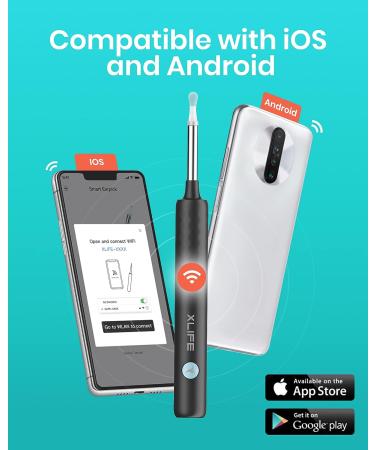 Wireless Smart Ear Wax Removal Tool with 1080P Camera - Bebird Ear Cleaner in Dark Grey - Buy Online on GoSupps.com