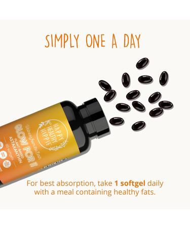 Astaxanthin Supplement 12mg | Plant-Based Antioxidant for Skin Hydration Elasticity & Radiant Glow | From Algae Extract | Non-GMO Vegan Made in USA | 2 Month Supply 60 Softgels - Buy Online on GoSupps.com
