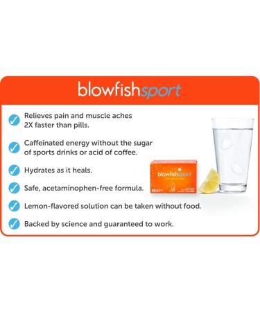 Blowfish Sport Pain Relief Effervescent Tablets 20ct | Eases Sore Muscles & Boosts Energy | Perfect for Athletes & Morning Workouts - Buy Online on GoSupps.com
