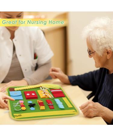 Yuehuamech Fidget Book for Dementia Patients | Sensory Blanket for Alzheimer's | Anxiety Relief and Mental Stimulation - Buy Online on GoSupps.com