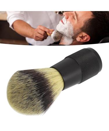 Premium Shaving Brush - Black Alloy Handle Soft Synthetic Bristles for Quick Lather | Perfect Beard Grooming Tool for Men - Buy Online on GoSupps.com