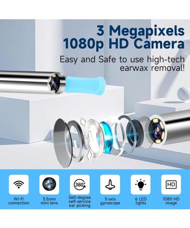 Smart Ear Wax Removal Tool with Camera & Light | Effective Ear Cleaner Kit for Kids & Adults - Buy Online on GoSupps.com