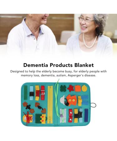 Sensory Dementia Blanket Fidget Muff and Blanket for Elderly Fidget Blanket for Dementia Dementia Products for Elderly Alzheimer Blanket for Seniors - Buy Online on GoSupps.com