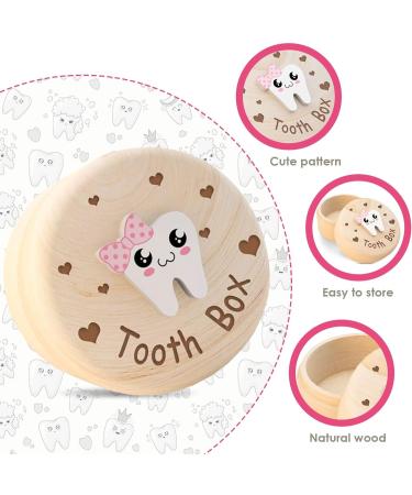 Wooden Tooth Storage Box - Baby Teeth Keepsake Organizer and Holder - Buy Online on GoSupps.com