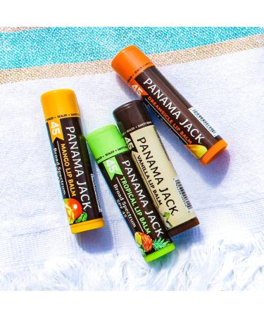 Panama Jack SPF 45 Lip Balm - Broad Spectrum UVA-UVB Protection, Pack of 2 Dreamsicle - Buy Online on GoSupps.com