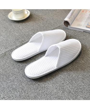Vaguelly 4 Pairs Disposable slippers cotton slippers travel slippers mens slippers indoor disposable hotel slipper for men one off hotel slippers one off spa slippers at home man 4pairs White - Buy Online on GoSupps.com