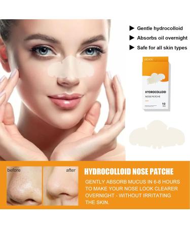 10pcs Hydrocolloid Blackhead Removal Patches | Deep Cleansing Pore Strips for Face, Nose, and Pores | Dermatologist Approved | Overnight Use - Buy Online on GoSupps.com