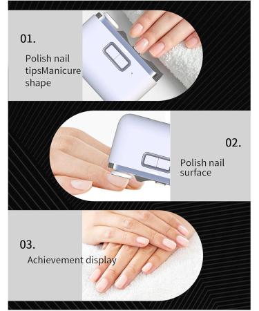 Automatic Nail Clipper 2 in 1 Ergonomic Automatic Nail Trimmer with Storage and Light 2 Modes Nail Clippers Rechargeable Nail Polisher for Fingernails Thick Nails Adults - Buy Online on GoSupps.com