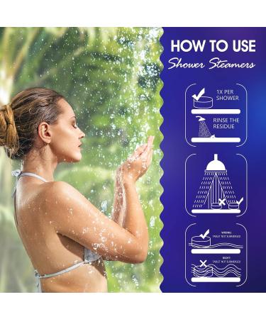Shower Steamers Aromatherapy Spa Gifts - Stress & Anxiety Relief with Essential Oils | Perfect for Birthday, Mother's Day, Valentine's Day, Christmas - Buy Online on GoSupps.com