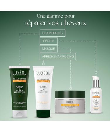 LUX OL - Repairing Serum - Hydration - Repairs Dry Damaged Brittle and Split Ends - No Rinse - 94% Natural Ingredients - Made in France - 75 ml - Buy Online on GoSupps.com