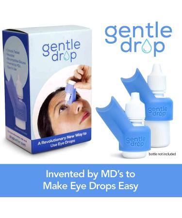 GentleDrop Eye Drop Guide | Precision Aid for Targeting Eyedrop Bottles | Doctor-Invented Dispenser - Buy Online on GoSupps.com