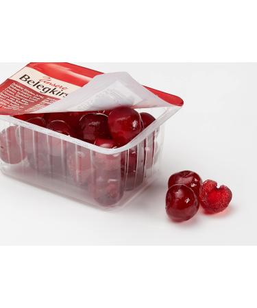 Ruf Red Maraschino Cherries - Extra Fruity Non-Alcoholic Cocktail Cherries for Cakes & Cocktails | 4 Pack x 100g - Buy Online on GoSupps.com