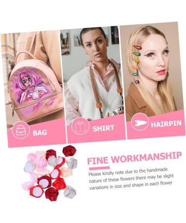 Housoutil 100 Pcs Headwear Material Wedding Hair Accessories Diy Hair 3d Rosebud Diy The Flowers Crafts Bride 3.5X3.5cmx5pcs Assorted Colorx5pcs - Buy Online on GoSupps.com