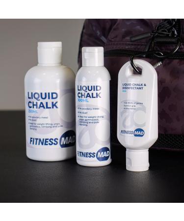 Fitness Mad Liquid Chalk - Extra Strength Sweat-Free Grip for Climbing Weight Lifting & Crossfit - 250ml Made in UK - Buy Online on GoSupps.com